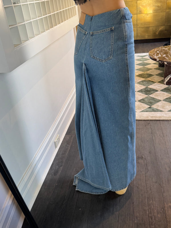 Magda Butrym - Asymmetrical Denim Maxi Skirt