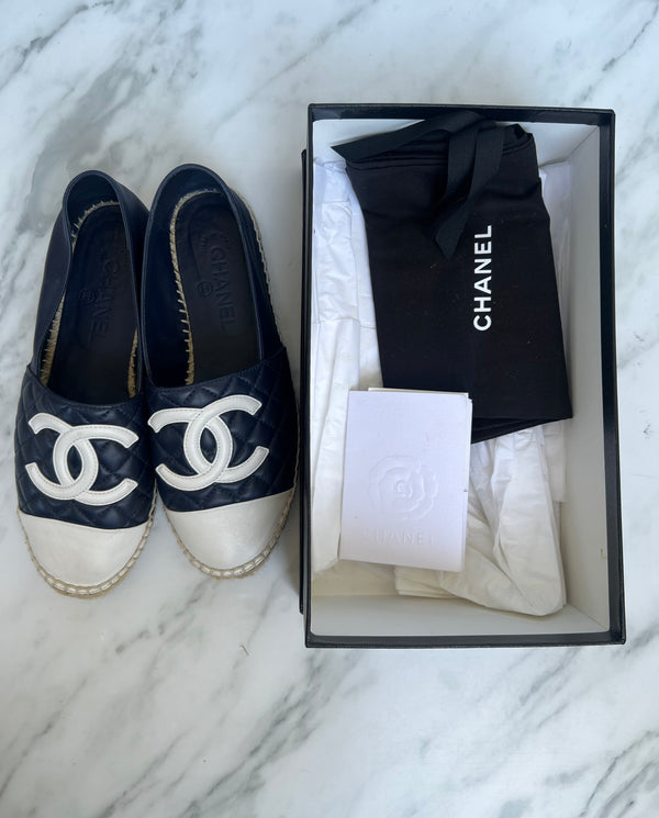 Chanel Leather Espadrilles