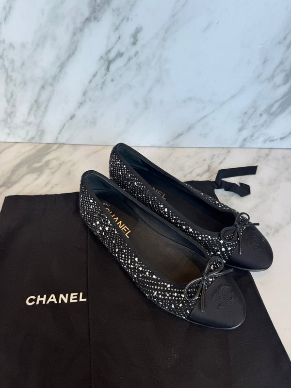 Chanel Tweed Ballet flats - Size 38