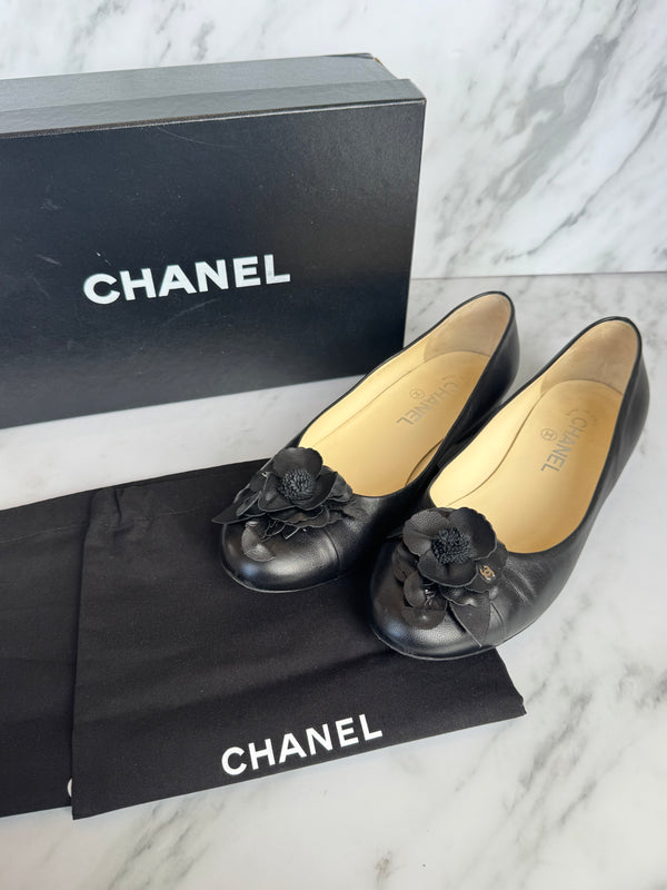 Chanel - Camellia Ballet Flats