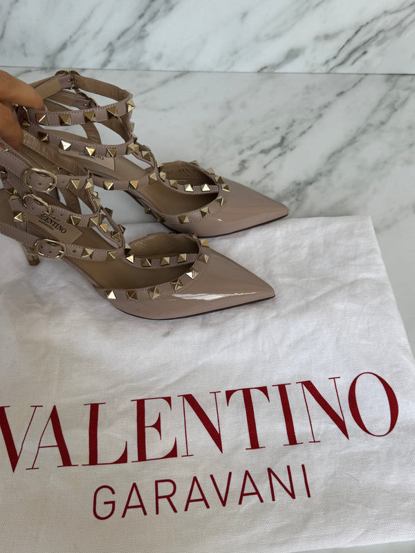 Valentino Beige Rockstud Heels